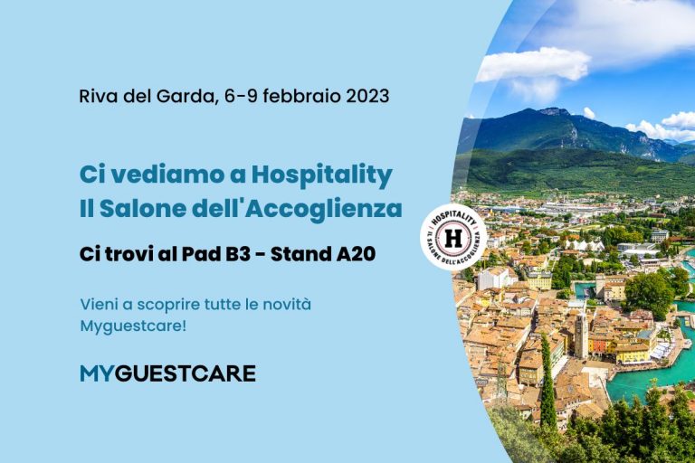 Vieni a trovarci all'Hospitality Riva: scopri le migliori soluzioni per il tuo hotel, campeggio o struttura ricettiva!